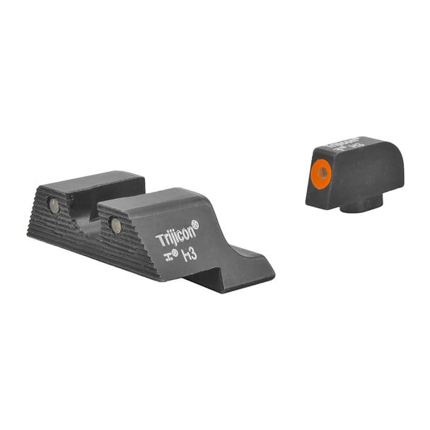 TRIJICON HD XR 3 Dot Green Tritium w/ Orange Front Outline Night Sight Set for Glock 17/19/26/27/33/34 (GL601-C-600836)