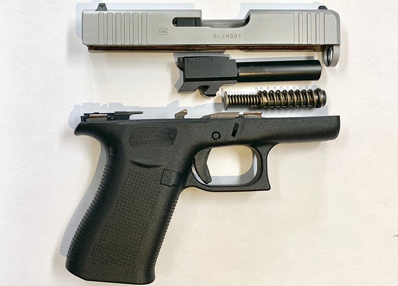 glock 43x disassembled