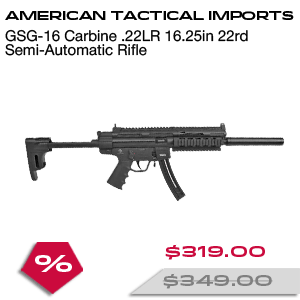 AMERICAN TACTICAL IMPORTS GSG-16 Carbine .22LR 16.25in 22rd Semi-Automatic Rifle