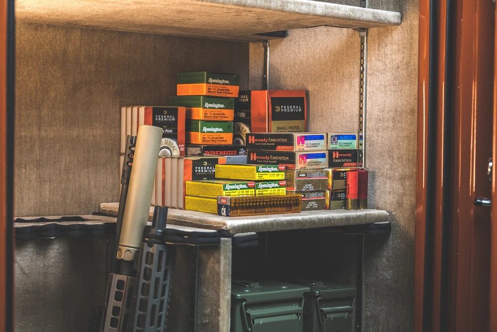 ammo storage cabinet ideas.