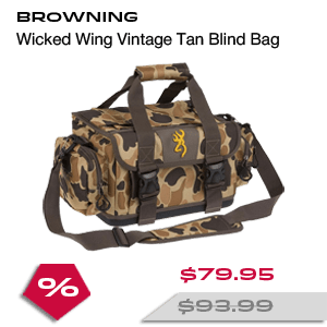 BROWNING Wicked Wing Vintage Tan Blind Bag (121035120)