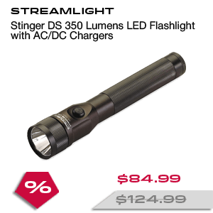 STREAMLIGHT Stinger DS 350 Lumens LED Flashlight with AC/DC Chargers (75813)