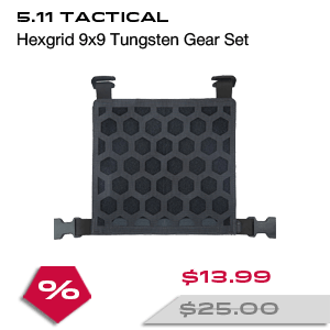 5.11 TACTICAL Hexgrid 9x9 Tungsten Gear Set (56398-014)
