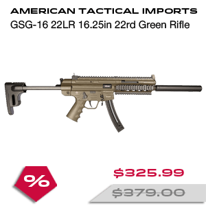 AMERICAN TACTICAL IMPORTS GSG-16 22LR 16.25in 22rd Green Rifle (GERGGSG1622G)