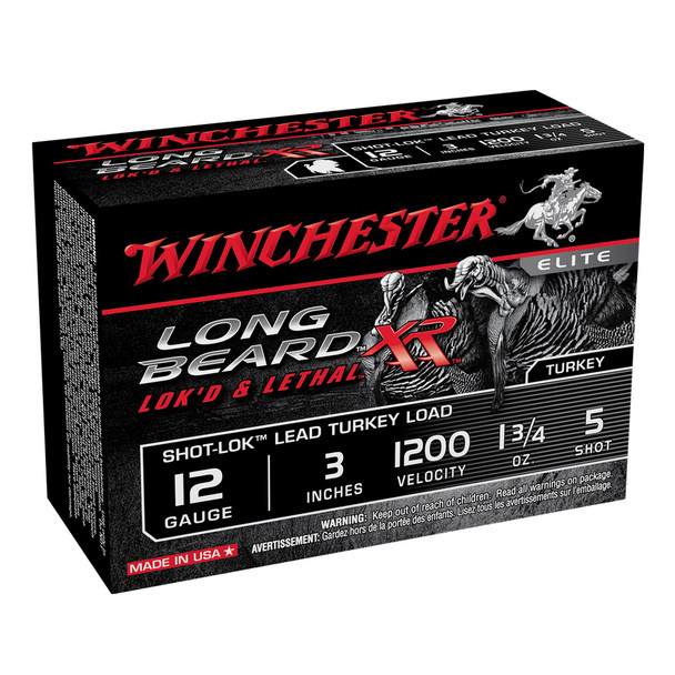 WINCHESTER AMMO Long Beard XR 12ga 3in #5 Shot 10rd Box Shotshell (STLB1235N)