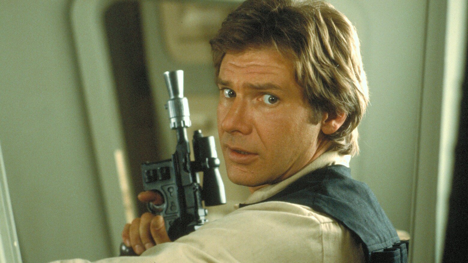 Han Solo holding his DL-44 blaster