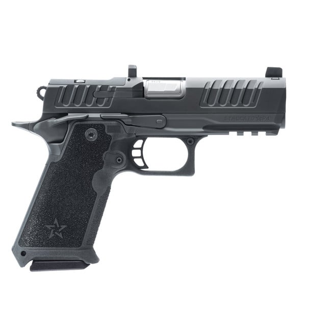 STACCATO HD P4 Base Package 9mm Luger 4in DLC Barrel 2x18rd Glock Mags Semi-Auto Pistol with Ameriglo Sight (20-1200-000006)