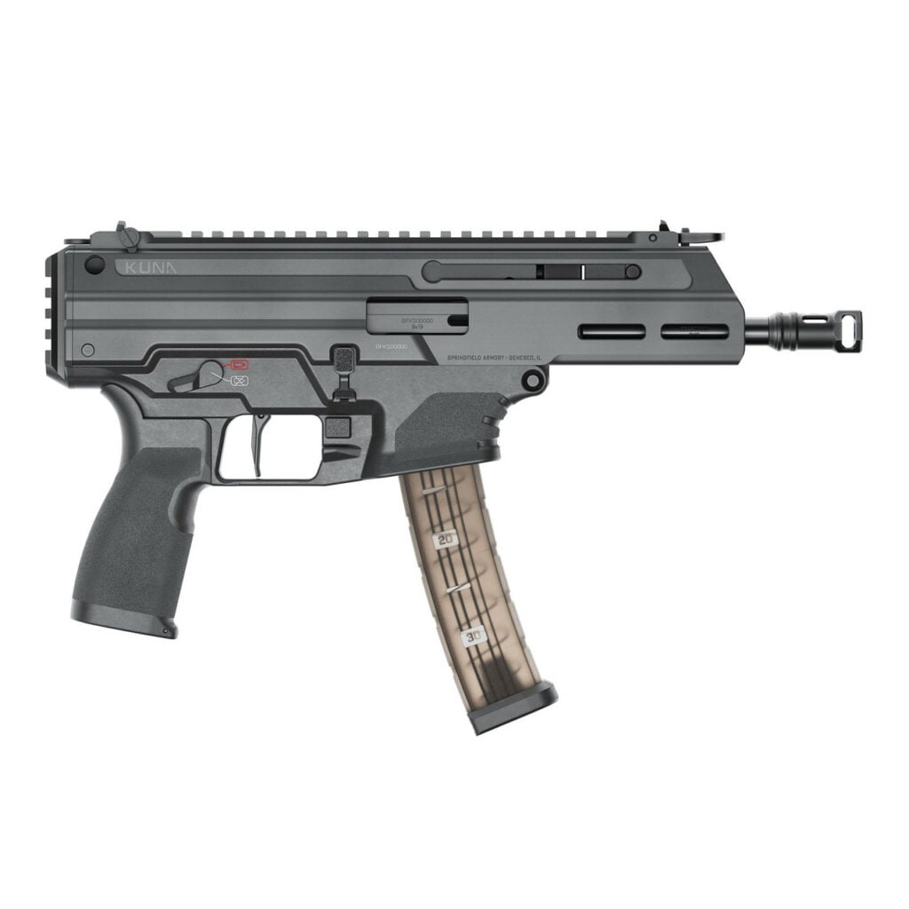 SPRINGFIELD ARMORY Kuna 9mm 6.125in 2x 30rd Mags No Brace Black Pistol (KN9069B)