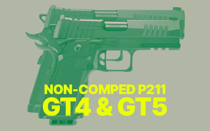 new sig p211 gt4 and gt5 non comped pistols